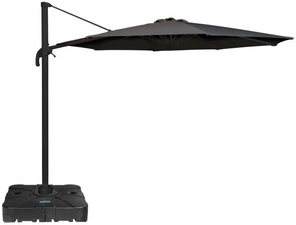 Roma parasoll med rotation mörkgrå 3m