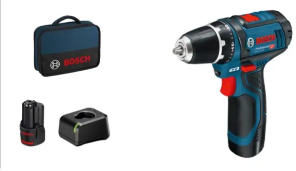 Bosch 12V Skruvdragare GSR 12V-15 2X2,0AH 1XGAL 12V-20 VÄSKA